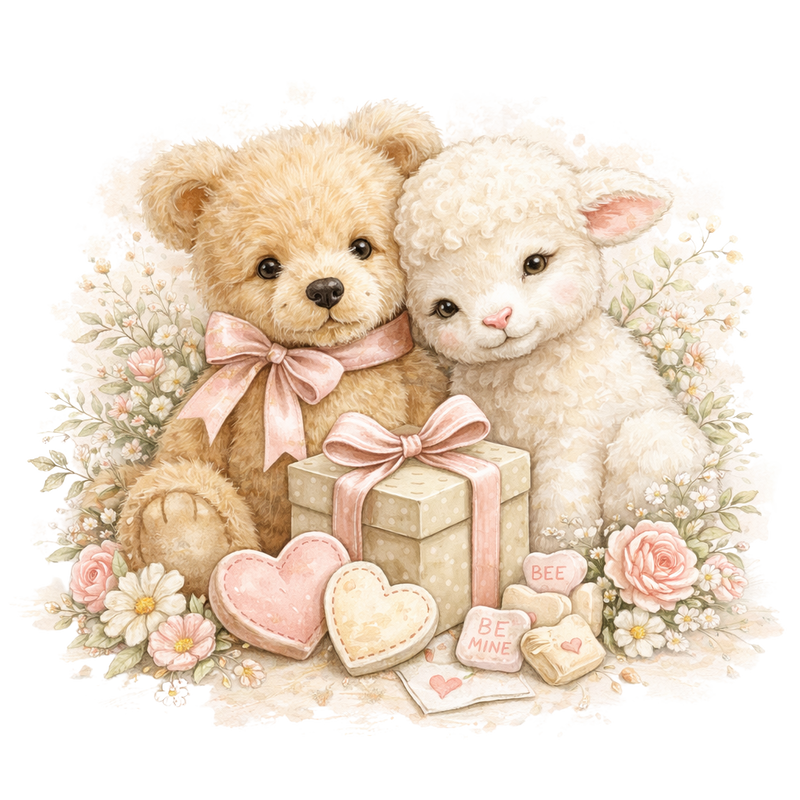 Theo&nbsp; &amp; Lulu Full of Peaceful moments, gentle affection, and the warmth that comes from simply being close. They represent comfort, kindness, and the soothing presence of someone who makes you feel safe and cared for.